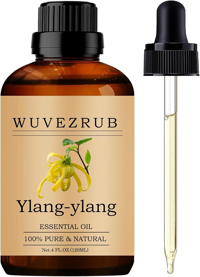 Ylang-Ylang Essential Oils 120ML, Pure Ylang-Ylang Essential Oil for Aromatherapy Diffuser - 4 Fl Oz