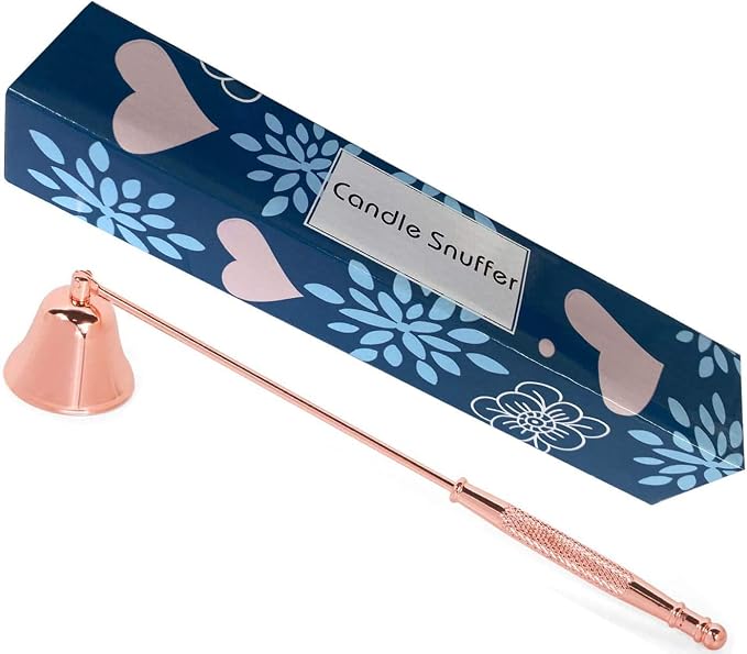 Candle Snuffer, Stainless Steel Wick Flame Extinguisher Elegant Candle Accessory for Candle Lovers - Rose Gold