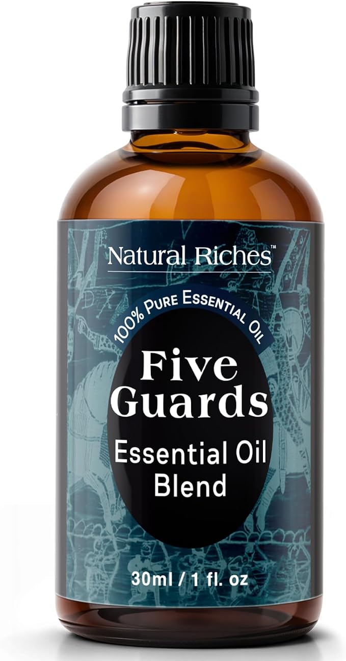Natural Riches Five Guards Essential Oil Blend for Health Shield Aromatherapy with Clove Cinnamon Lemon Rosemary Eucalyptus Oil - 30ml