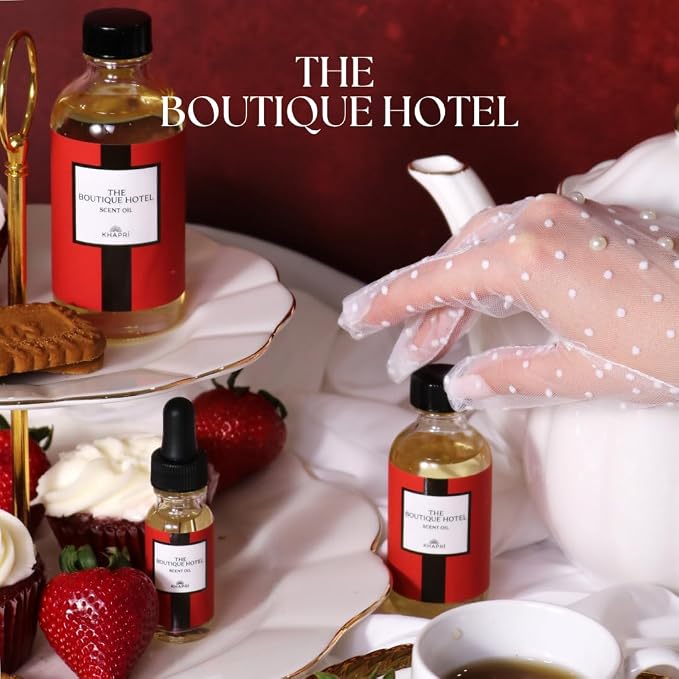 Hotel Inspired Home Perfume Collection -The Boutique Hotel– Premium Essential Oil Blend (150mL/5.1 fl Oz) Aroma with Magnolia, Vanilla & Tonka Bean | Long-Lasting, Dropper for Diffuser | Made in USA