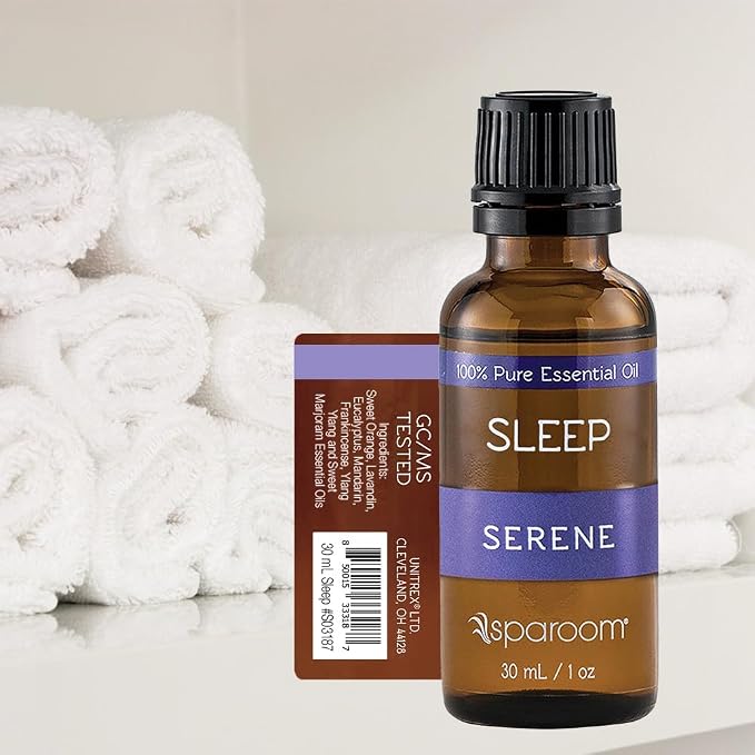 SpaRoom Aromatherapy 100% Pure Undiluted Essential Oil, Serene Sleep Blend, 30 mL