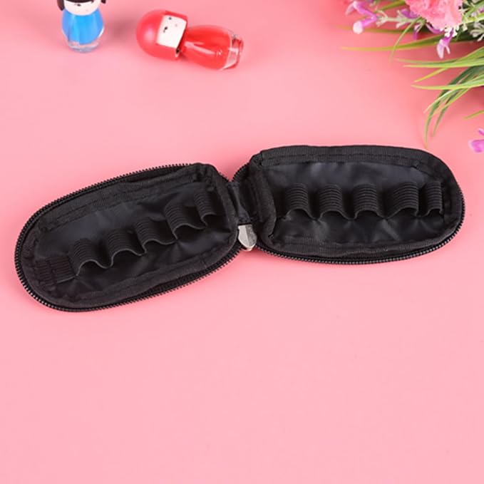 10 Bottles Essential Oil Travel Case, Fits 2ml Roller Bottles, Essential Oils Organizer Bag, Portable Mini Essentials Oil Key Chain Carrying Case (Excluding Bottle)