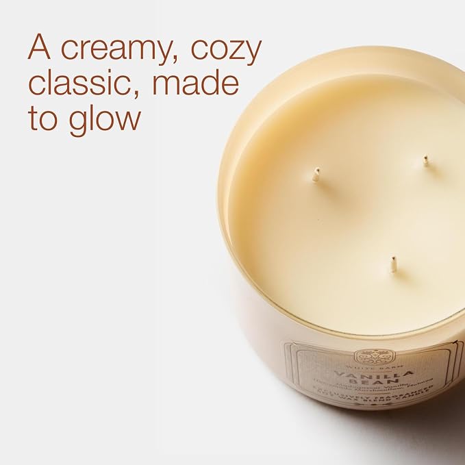 Bath & Body Works Vanilla Bean 3-Wick Candle - Scented Candle for At-Home Use - Long-Lasting, Room-Filling Fragrance - High Fragrance Oil Concentration - Soy Wax Blend