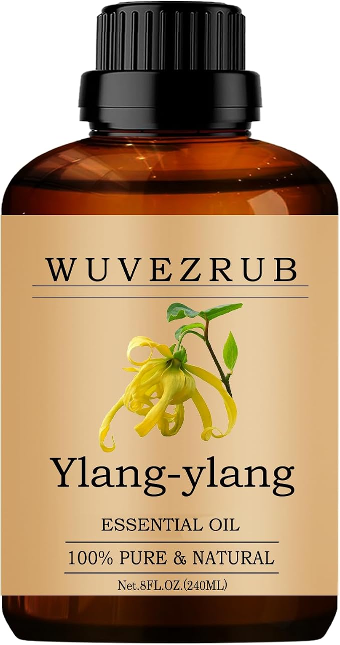 Ylang-Ylang Essential Oils 240ML, Pure Ylang-Ylang Essential Oil for Aromatherapy Diffuser - 8 Fl Oz