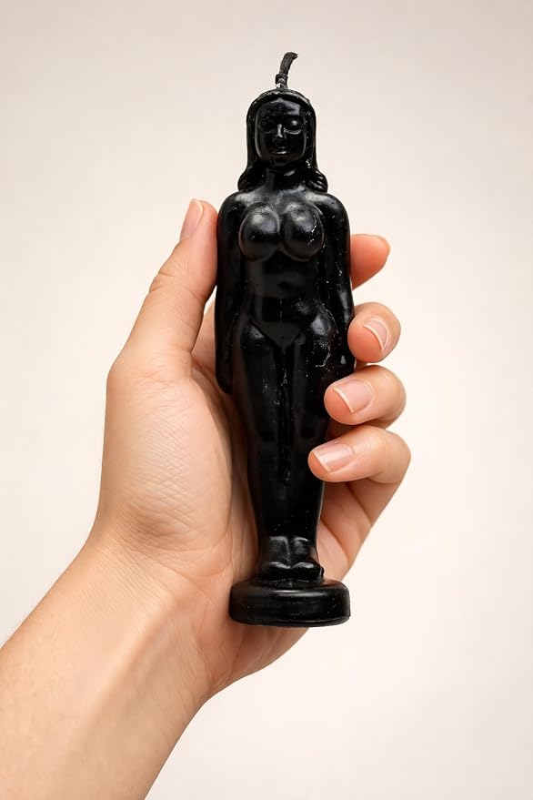 Black Female Body Candle – Protection, Energy Cleansing & Power Candle for Spiritual Rituals, Manifestation & Balance – Goddess Figure Decor Gift