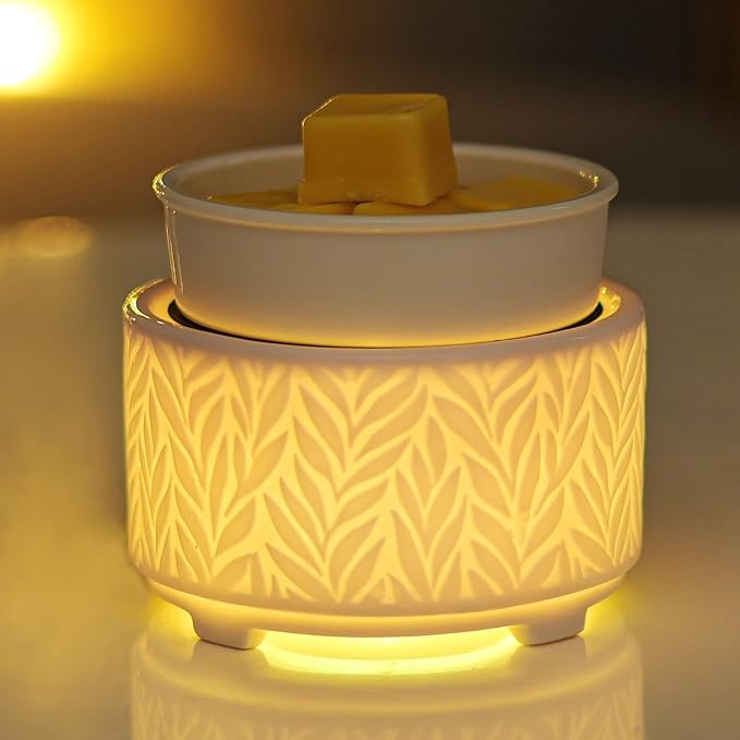 EQUSUPRO Wax Melt Warmer for Scented Wax Melts- Electric 4 in-1 Ceramic Candle Wax Warmer Burner Fragrance Wax Melter for Home Office Bedroom Living Room Decor & Gifts for Women