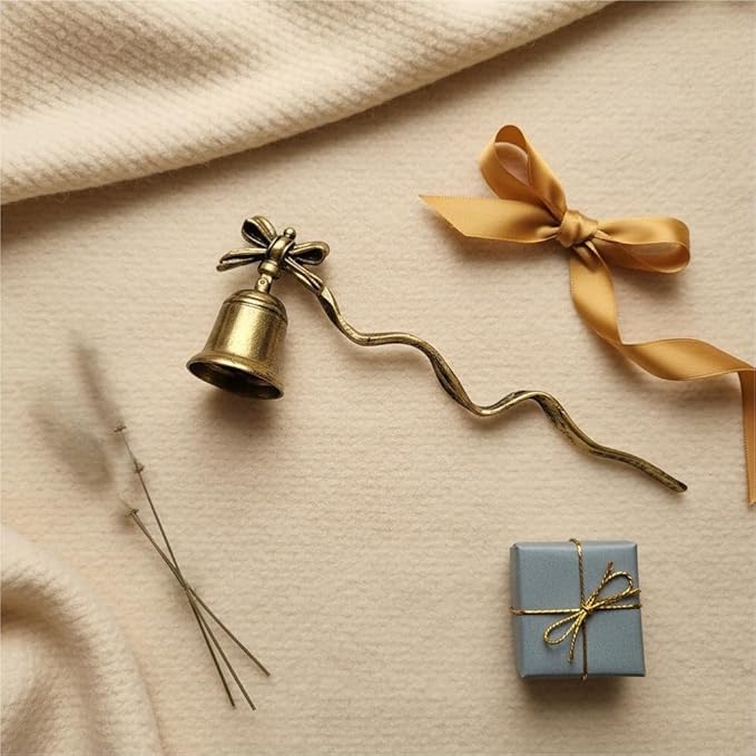 ZOOYOO Candle Snuffer,Vintage Candle Extinguisher Snuffers with Long Handle,Unique Candle Tool for Putting Out Extinguishing Candle Wick Flame Safely