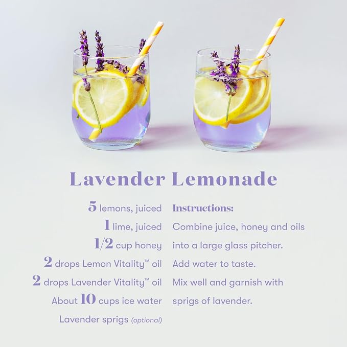Young Living Vitality Lemon Essential Oil 5ml | Zesty & Refreshing Citrus Flavor for Culinary Delights | Enhance Dishes & Beverages with Bright, Invigorating Flavor