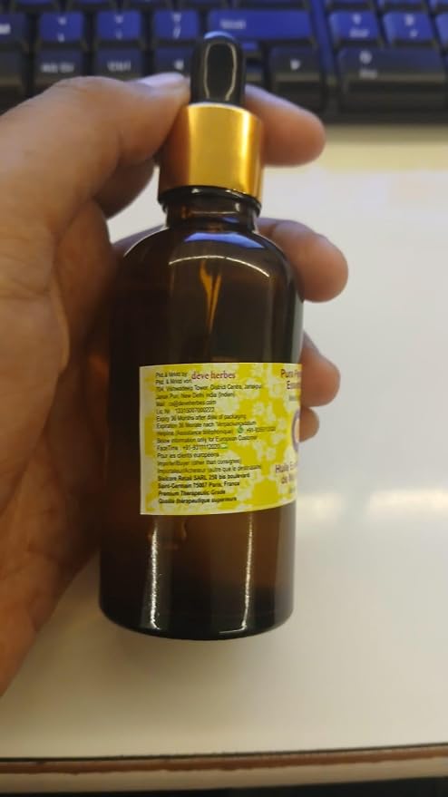 Deve Herbes Pure Pennyroyal Essential Oil (Mentha pulegium) Steam Distilled 2ml (0.06 oz)