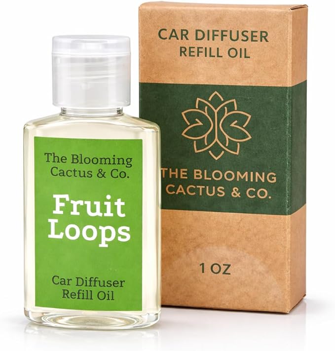 Car Diffuser Oil Refill 1 oz – Essential Oil Car Air Freshener Refill for Hanging Car Diffuser, Long Lasting Fragrance Oil, Phthalate Free, Multiple Scents. | Fruit Loops