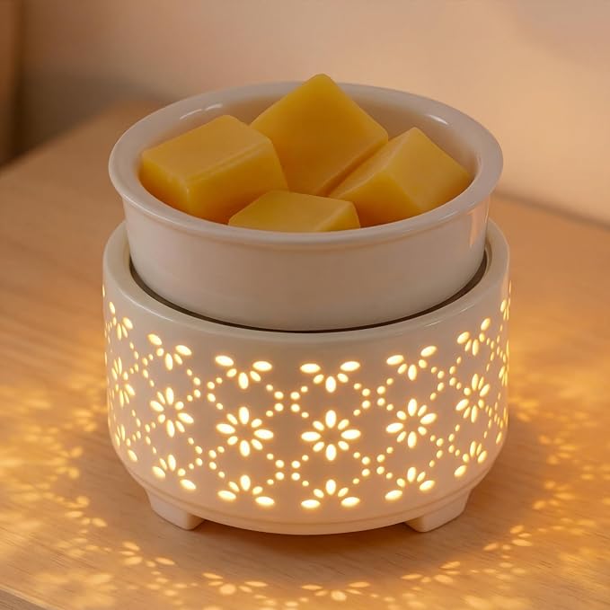 EQUSUPRO Wax Melt Warmer for Scented Wax Melts- Electric 4 in-1 Ceramic Candle Wax Warmer Burner Fragrance Wax Melter for Home Office Bedroom Living Room Decor & Gifts for Women