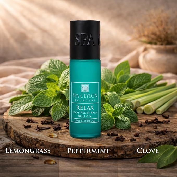 SPA CEYLON Relax Foot Relief Balm Roll-On | Dry Feet Solution | Foot Care | Moisturizing Formula