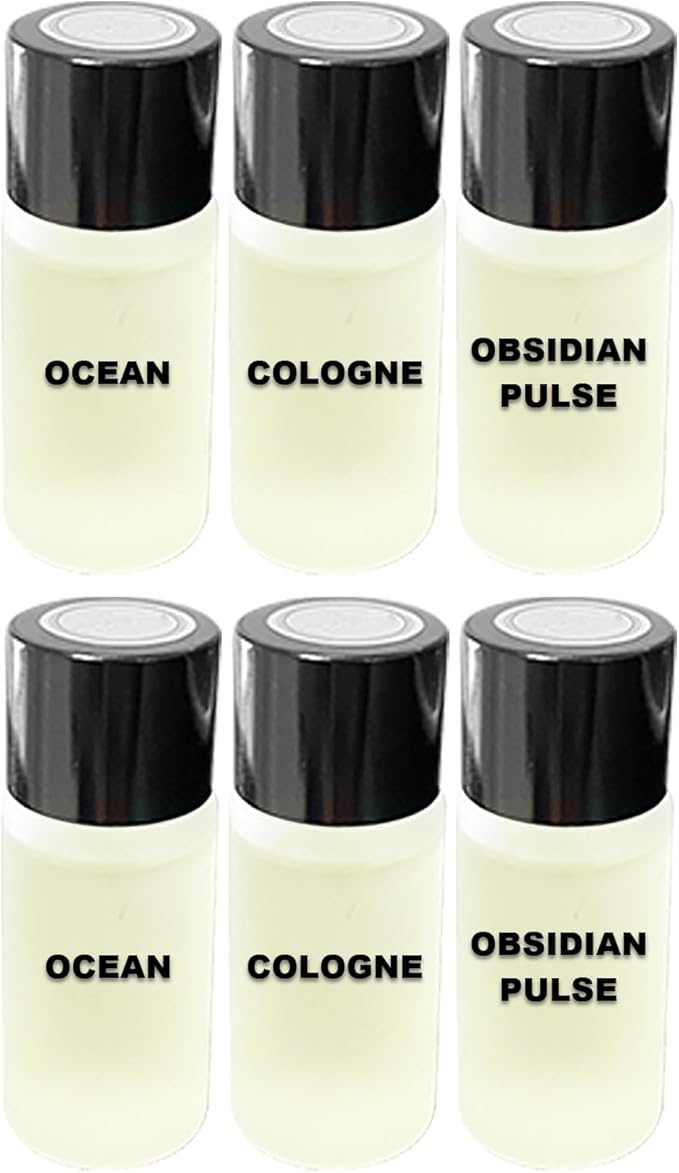 Car Air Freshener Refill Liquid Set of 6 x 10 ML - Smart Car Air Freshener Refill - Car Fragrance Refill - Car Diffuser Refill (Bold Sent Collection)