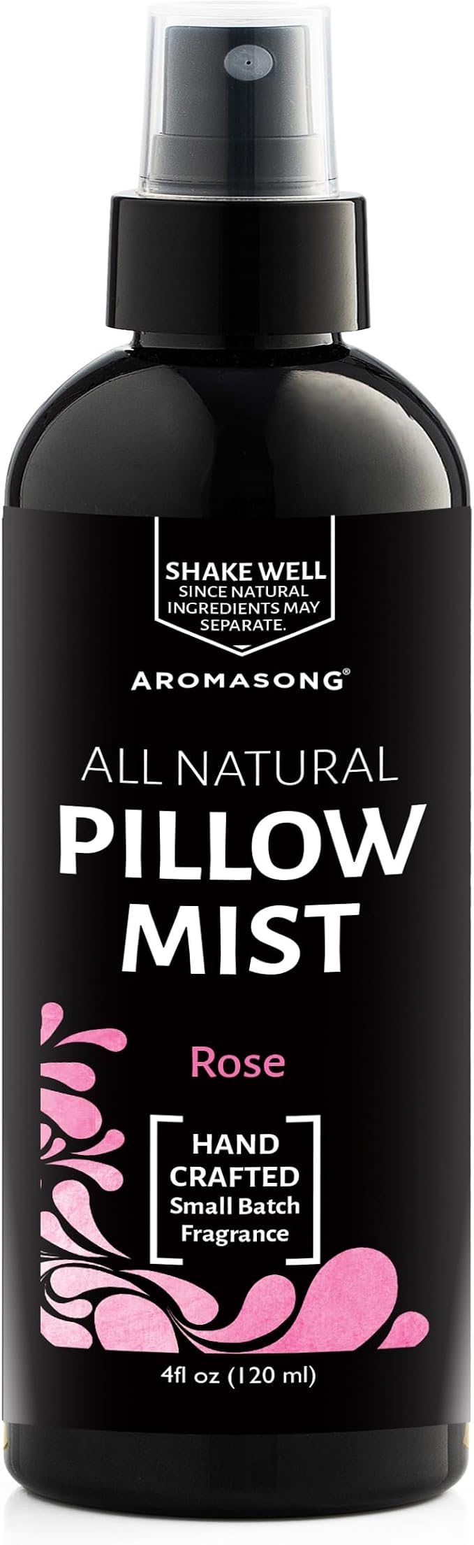 Aromasong Rose Pillow Spray for Sleeping - All Natural Calming Linen & Bedtime Sleep Mist for Deep Sleep - Pillow Spray Aromatherapy with Botanical Essential Oils for Relaxing Stress