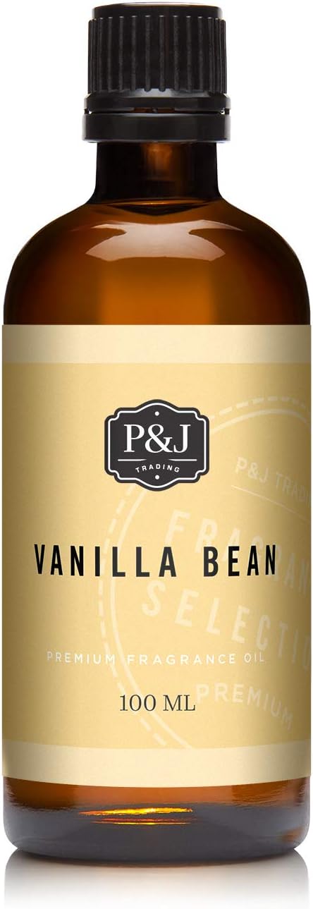 P&J Trading Fragrance | Vanilla Bean Oil 100ml - Candle Scents for Candle Making, Freshie Scent, Soap Making Supplies, Diffuser Oil Scents