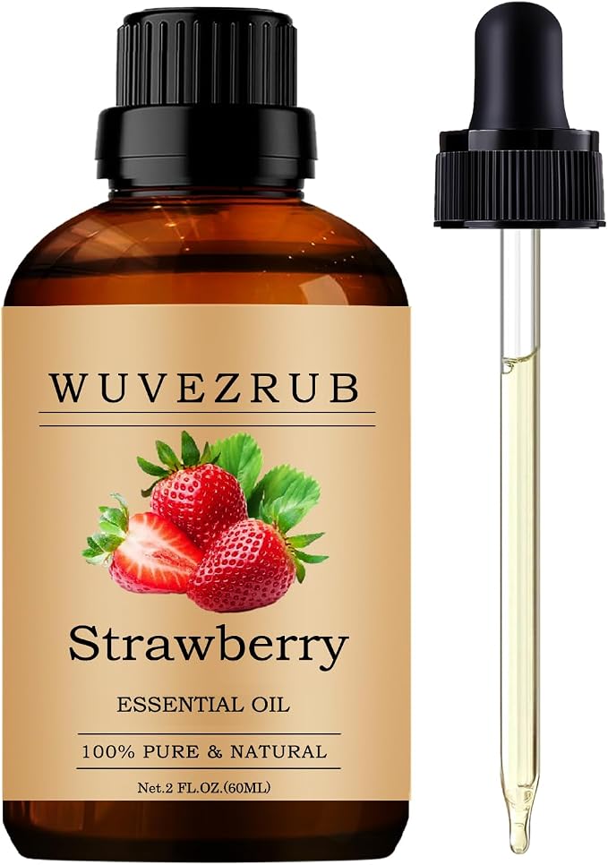 Strawberry Essential Oils, 60ML Pure and Natural Essential Oil for Aromatherapy Diffuser - Strawberry /2 Fl Oz