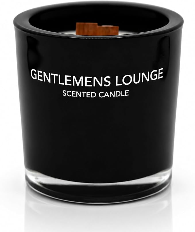 Fragrance ONE Gentlemen Lounge Candle I 200G – Gentlemen Lounge Scented Candle I Luxury Fresh Citrus & Calming Jasmine Fragrance I Premium Long-Lasting Aromatherapy Soy Wax Candle I 10.58 Ounce