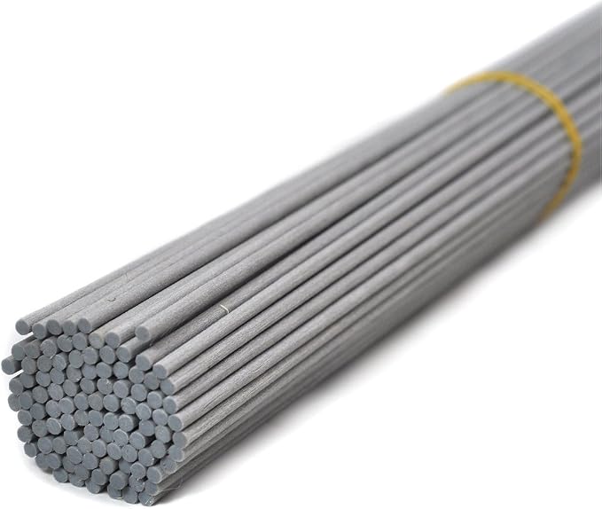 50 Pieces Fiber Reed Diffuser Replacement Refill Sticks for Aroma Fragrance (Gray, 10" x3mm)