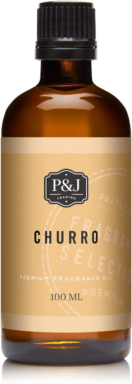 P&J Trading Fragrance | Churro Oil 100ml - Candle Scents for Candle Making, Freshie Scent, Soap Making Supplies, Diffuser Oil Scents