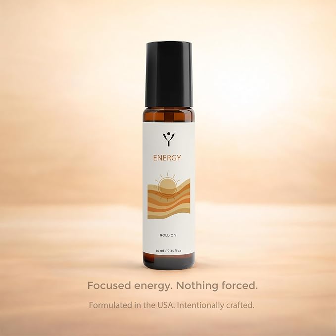 Peppermint Essential Oil Roll On for Energy & Focus – Aromatherapy Roller with Sweet Orange & Lemon – Pre-Diluted Peppermint Oil Roller for Pulse Points, 10 ml