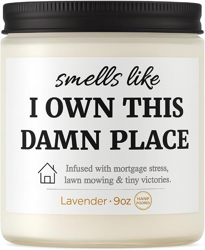 Housewarming Gifts New Home–9oz Lavender Candle, Cozy Aromatherapy Decor, Gift for Friends, Family & New Homeowners, House Essentials for New Home, New House Essentials by Joyqua, Own