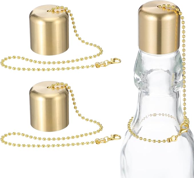 Zerodeko 2Pcs Brass Candle Extinguishers Snuffer Caps for Scented Tea Light Jar Candles Safe Flame Extinguisher Tool with Lampshade Design 10.62In Length