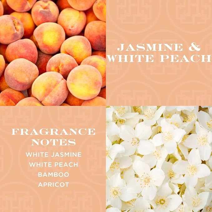 HomeWorx by SLATKIN + CO. Jasmine & White Peach Reed Stick Diffuser
