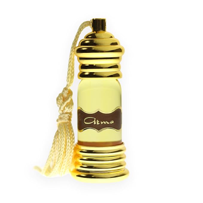 Prabhuji's Gifts Atma Attar Perfume Oil – Unisex Body Fragrance, Essential Oil Blend, Vegan, Long-Lasting Scent, 6 mL