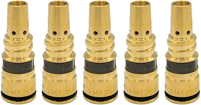 Gas Diffuser D-MA250 Replacement for Miller AccuLock MDX-250 AccuLock S Mig Guns Millermatic 212,235,250,251,252,255 Mig Welder 5PK