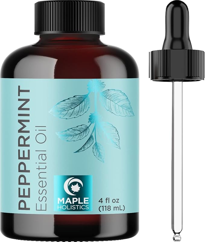 Premium Hair Oils for Hair Growth - Pure Peppermint and Rosemary Oil for Hair Growth - Hair Treatment Oils Set with Rosemary Essential Oil and Peppermint Essential Oil 4 Fl Oz Each
