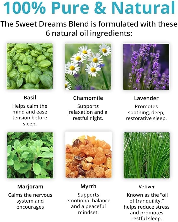 Wild Essentials Sweet Dreams Essential Oil 2-Pack – Roll-On & Aromatherapy Inhaler – Relaxation & Sleep Support, 100% Pure Therapeutic Grade, USA Made