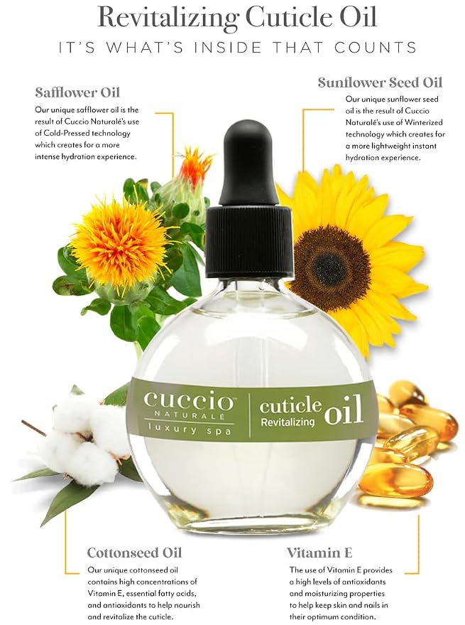 Cuccio Naturale White Limetta & Aloe Vera Revitalizing Cuticle Oil, Lightweight Fast-Absorbing Hydrating Nail & Cuticle Conditioner, Cold-Pressed Oils + Vitamin E, 2.30 Fl Oz