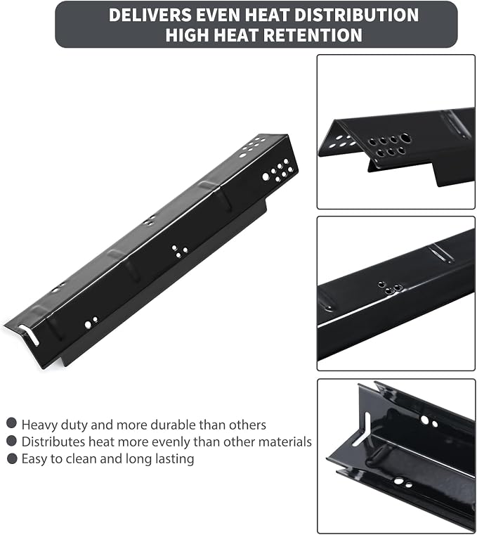 Charbrofire DGH450CRP Heat Tent Grill Replacement Parts for Dyna Glo Grill Heat Shield 70-02-615 70-02-423 Dynaglo 4 Burner Cover DGF451CRP DGH450CRN-D DGH450CRP-D Dyna-Glo Grill Parts 4 Pieces