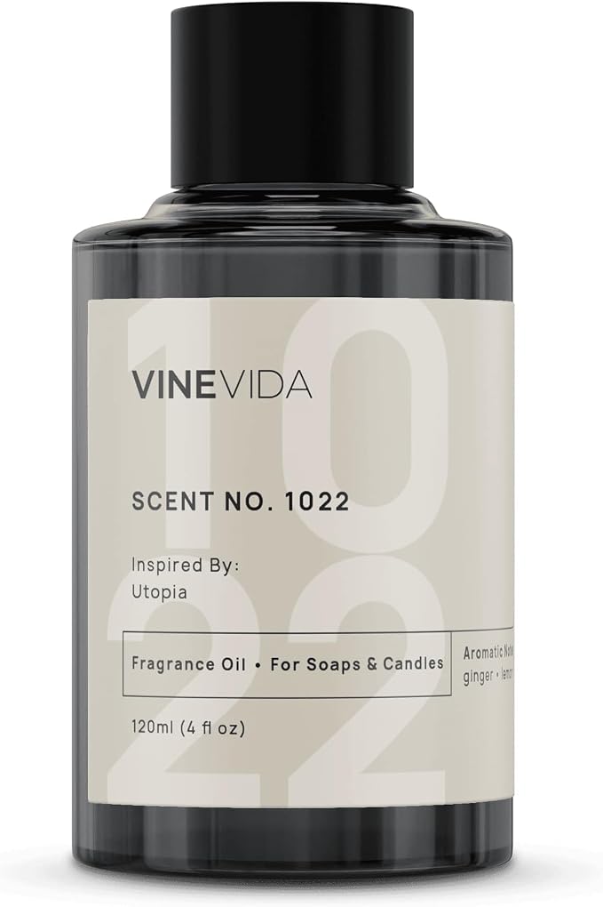 VINEVIDA Scent NO. 1022 Fragrance Oil - 120mL (4oz) - Inspired by: Utopia Fragrance Oil for Candle Making - Made in USA Candle Scents Scents for Soap Making