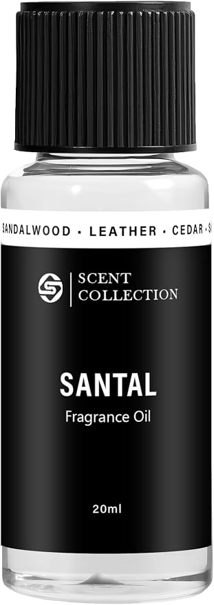 Luxury Hotel Scent Santal Diffuser Oil Waterless Essential Aromatherapy for Cold Air & Car Diffusers – Long Lasting Refill for Large Room & Home - Signature Sandalwood (20ml/0.68Fl oz)