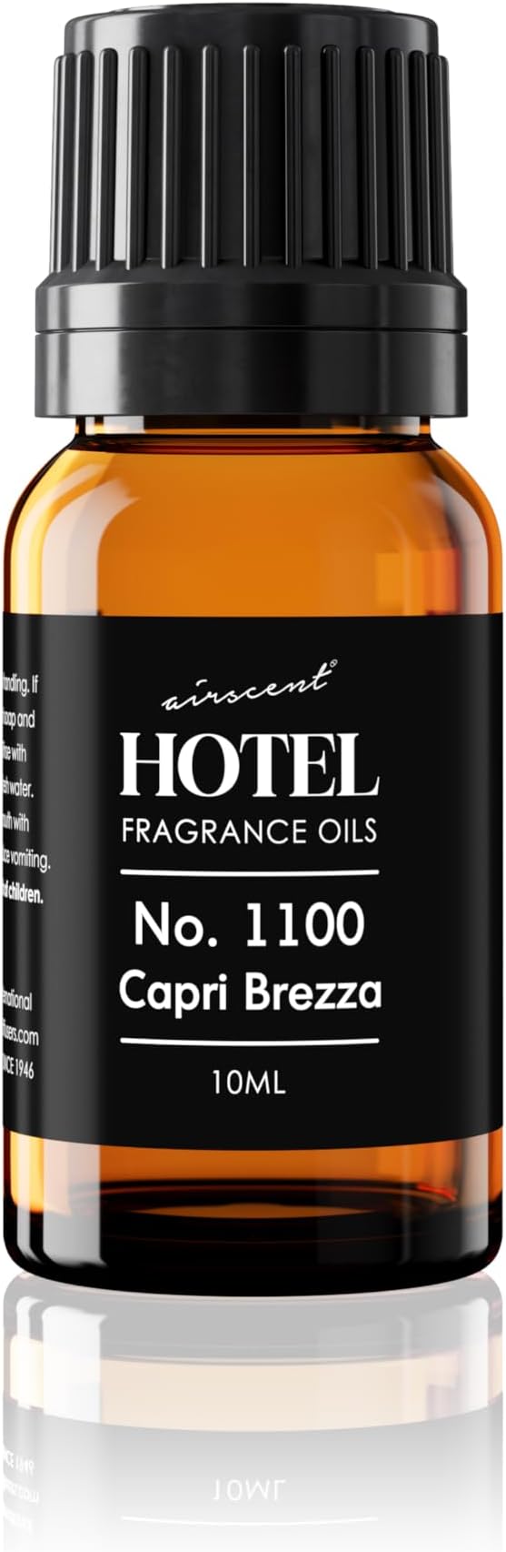 AirScent Capri Brezza Diffuser Oil No. 1100 - Grapefruit Pineapple Mango - Volcano-Inspired Fragrance Oil for Ultrasonic and Waterless Diffusers and Crafting - 10 mL, 0.34 fl oz Glass Bottle