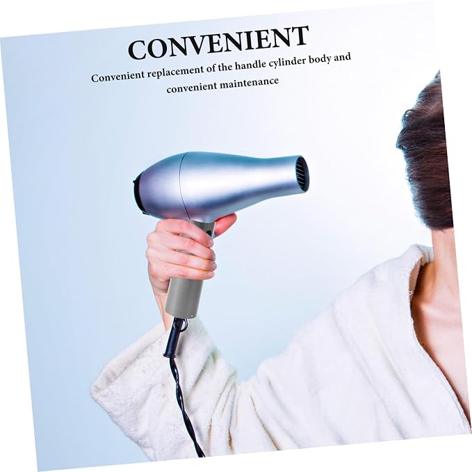 Hair Dryer Handle Sleeve Replacement Part Ergonomic Grip for Easy Use Quick DIY Repair Compatible with Dyson Hair Dryer Silver