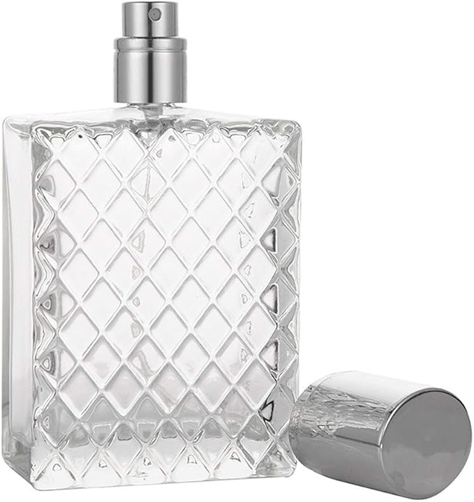 100ml 3.4 oz Refillable Spray Perfume Bottles large cosmetic Fine Mist Atomizer Empty Portabe Clear Glass Essential Oil Container for Travel