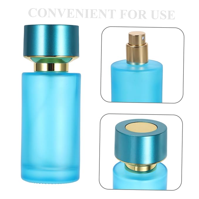 Travel-ready Perfume Refill Bottle 50ml Glass Spray Bottle Reusable for Fragrance Cosmetics Replacement Travel Size Perfume Container