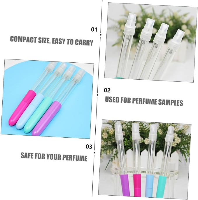 GANAZONO 10pcs Multifunctional Travel Spray Pen Refillable Ballpoint Pen Hand Empty Dispenser Travel-sized Sprayer Random Color