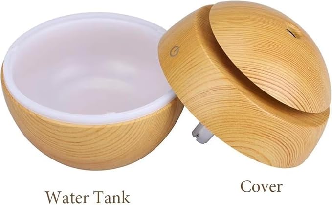 7 Colour LED Air Diffuser & Humidifier with Aromatic Essential Oil Feature | 130ml Ultrasonic Cool Mist | Auto Shut-Off | Aromatherapy Diffuser for Home, Office, Spa and More!