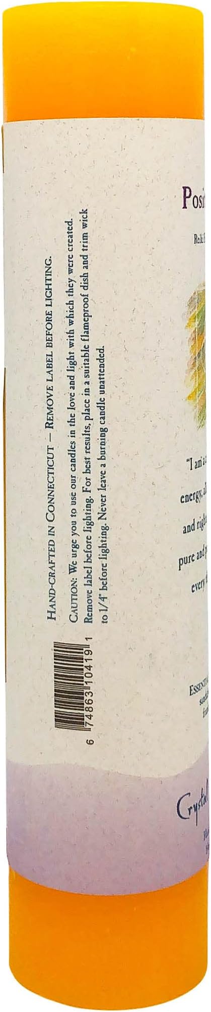 CRYSTAL JOURNEY Candle Pillar Positive Energy, 1 EA