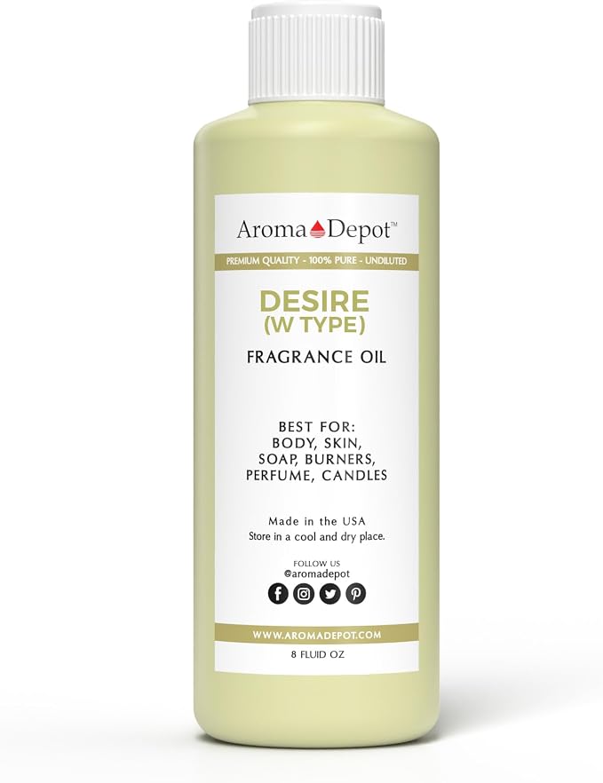 Aroma Depot 8 oz / 8 Ounce Desire Type for Women Perfume/Body Oil Our Interpretation, Premium Quality Uncut Fragrance Oil