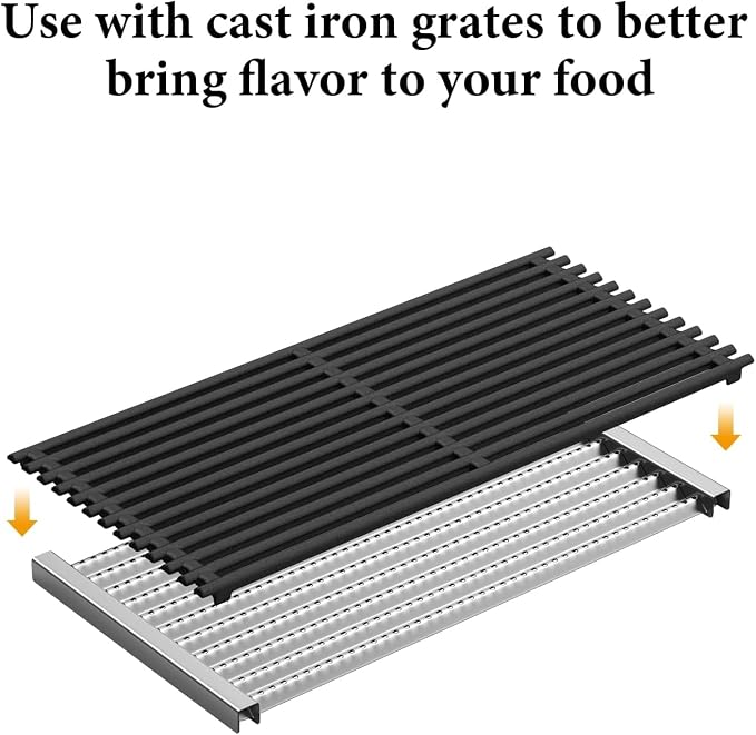 Grill Emitter Plates Replacement Parts for Charbroil Commerical TRU-Infrared 2-Burner Grills,463644220 463632320 463642316 463675016,17 inch Emitter for Char-Broil Signature Infrared 2-Burner Grill