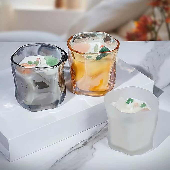 Scented Soy Candles with Crystals Inside Aromatherapy Candle for Women Positivity Energy Gift Mothers Days Birthday White