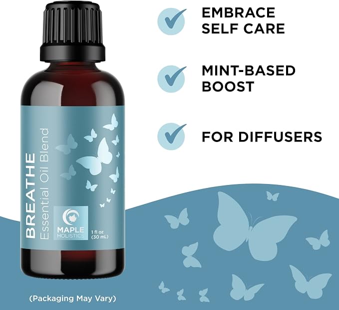 Aromatherapy Essential Oils Blends Set - Dream and Breathe Essential Oil Set for Diffuser with Sleep and Relaxing Essential Oils for Diffusers Aromatherapy - Premium Essential Oils Set for Diffusers