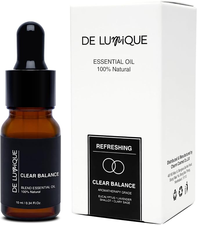 Calming Essential Oil Blend, 100% Natural Aromatherapy Grade, 10ml / 0.34 Fl Oz (Clear Balance)