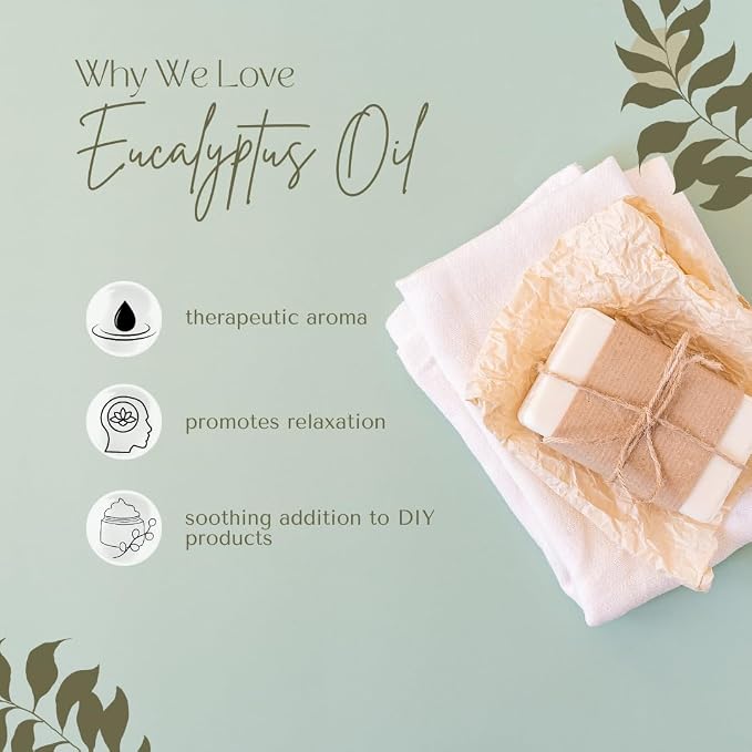 Eucalyptus 80/85 Essential Oil - 1 Gallon - Plastic Jug - 100% Pure & Uncut - GreenHealth