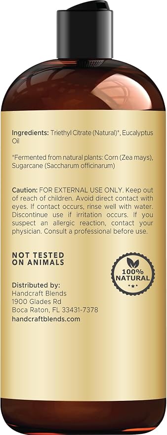 Handcraft Blends Eucalyptus Essential Oil - Huge 16 Fl Oz - for Candle Making, Soap Making, Diffusers, and Aromatherapy
