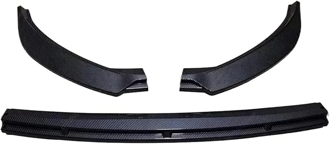 For Seat Ibiza MK5 Standard/FR 2017-2024+ Car Front Bumper Lip Lower Diffuser Splitter Canard Spoiler Body Kit Tuning ABS Black(Carbon Look)